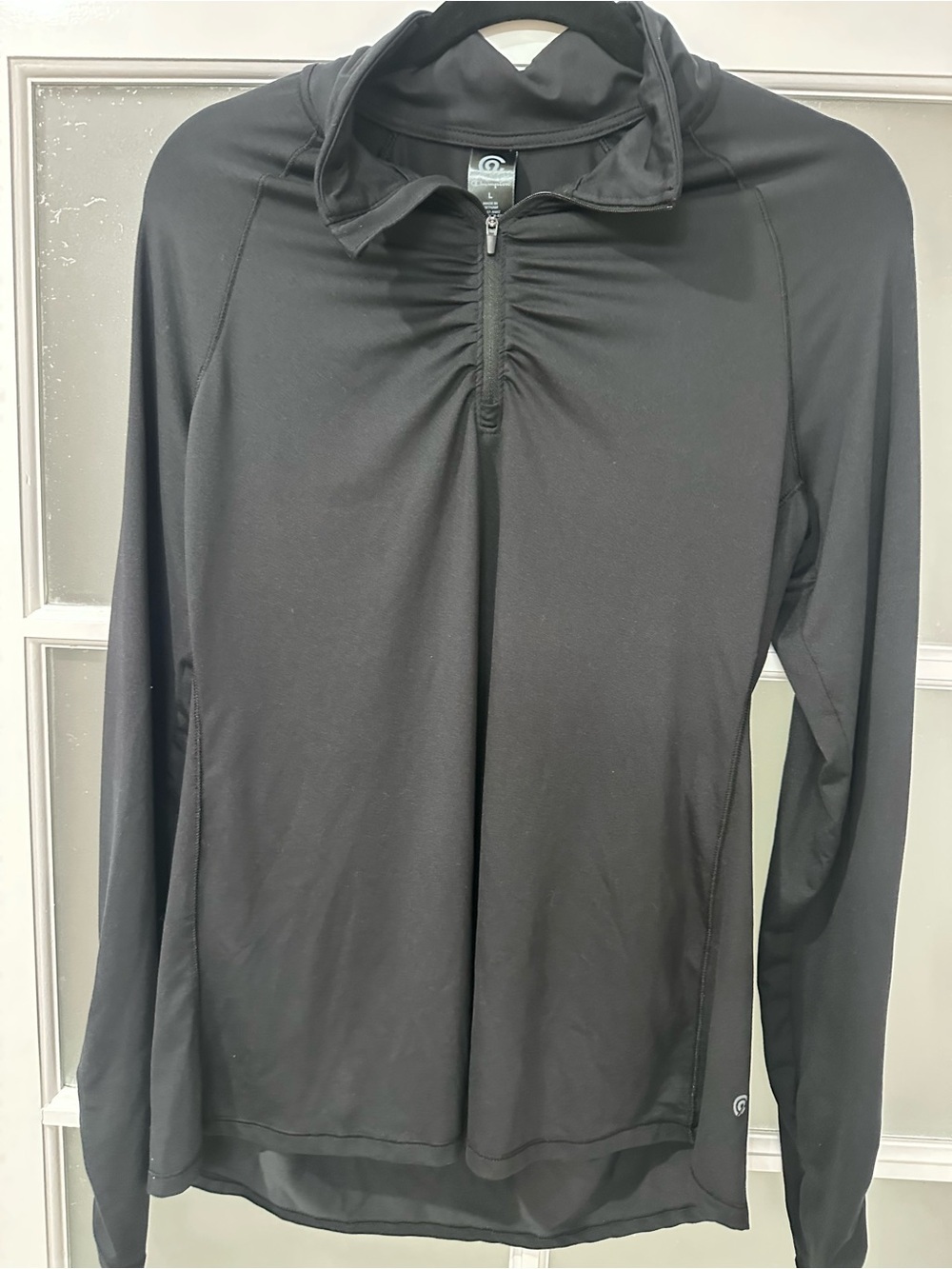 Champions Women’s Quarter Zip Performance Pullover Ruched Long Sleeve